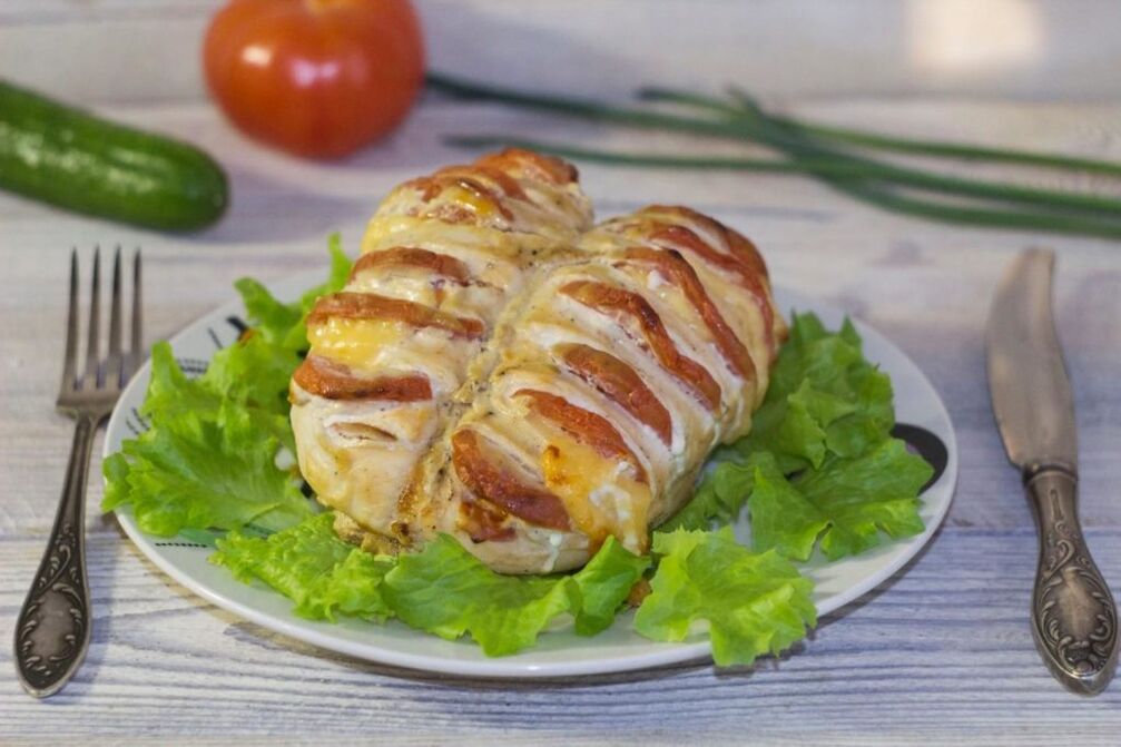 Pechugas de pollo con dieta proteica